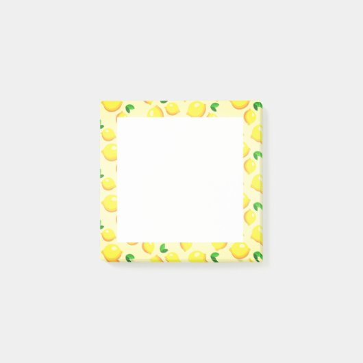Post-it® Notes adhésives encadrées de citrons jaunes (Devant)