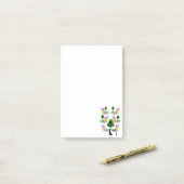 Post-it® Notes adhésives Fleur de chat pour la Saint-Patric (Sur un bureau)