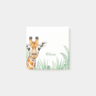 Post-it® Notes adhésives girafe personnalisées, Safari pers