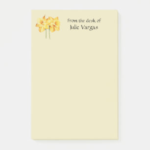 Post-it® Notes adhésives jaunes narcisse personnalisées