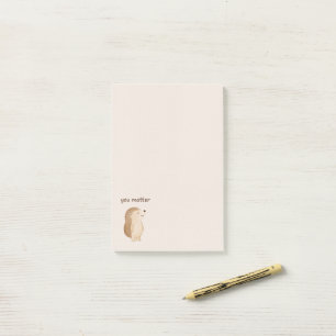 Post-it® Notes adhésives minimalistes Hérisson Vous Comptez