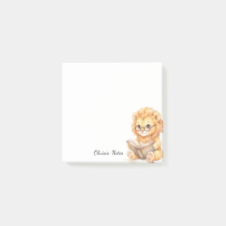 Post-it® Notes adhésives personnalisées avec un lion mignon