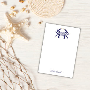 Post-it® Notes adhésives personnalisées bleu marine Crab, C