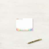 Post-it® Notes adhésives personnalisées pour enseignant – C (Sur un bureau)