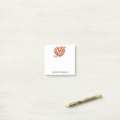 Post-it® Notes adhésives personnalisées pour pizza (Sur un bureau)