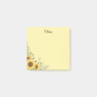 Post-it® Notes adhésives personnalisées tournesol sur mesur