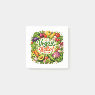 Post-it® Notes adhésives Vegan Hello