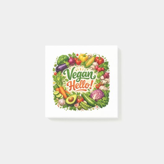 Post-it® Notes adhésives Vegan Hello (Devant)