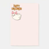 Post-it® Notes adorables — Gentil fantôme en rose (Devant)