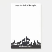 Post-it® Notes Alpha Pack Blackwood (Devant)