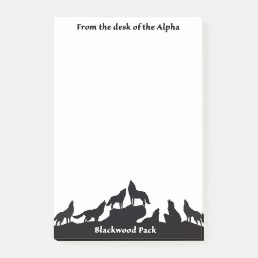Post-it® Notes Alpha Pack Blackwood (Devant)