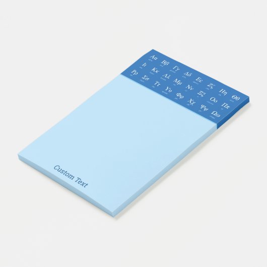 Post-it® Notes alphabétiques grecques (Incliné)