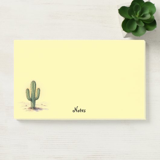 Post it notes aquarel cactus (Kantoor)