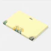 Post it notes aquarel cactus (Schuin)