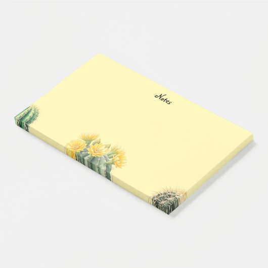 Post it notes aquarel cactus (Schuin)