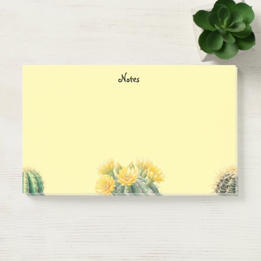 Post it notes aquarel cactus (Kantoor)