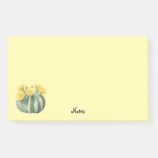 Post it notes aquarel cactus (Voorkant)