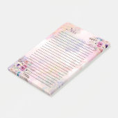 Post-it® Notes aquarelle avec trait post-it (Incliné)