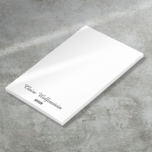 Post-it® Notes autocollantes noires et blanches à écriture