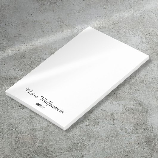 Post-it® Notes autocollantes noires et blanches à écriture 