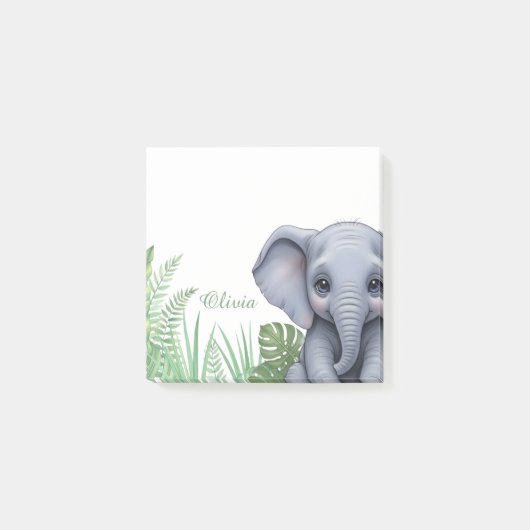 Post-it® Notes autocollantes pour safari éléphant personnal (Devant)