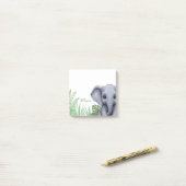 Post-it® Notes autocollantes pour safari éléphant personnal (Sur un bureau)