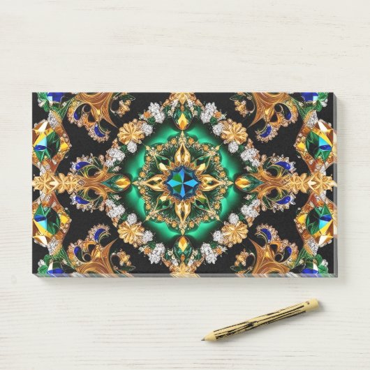 Post-it® Notes aux couleurs brésiliennes (Sur un bureau)