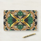 Post-it® Notes aux couleurs jamaïcaines (Sur un bureau)