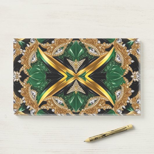 Post-it® Notes aux couleurs jamaïcaines (Sur un bureau)