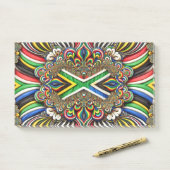 Post-it® Notes aux couleurs sud-africaines (Sur un bureau)