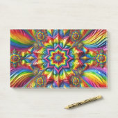 Post-it® Notes avec des couleurs LGBTQ (Sur un bureau)