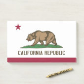 Post-it Notes avec drapeau de Californie, USA (Sur un bureau)