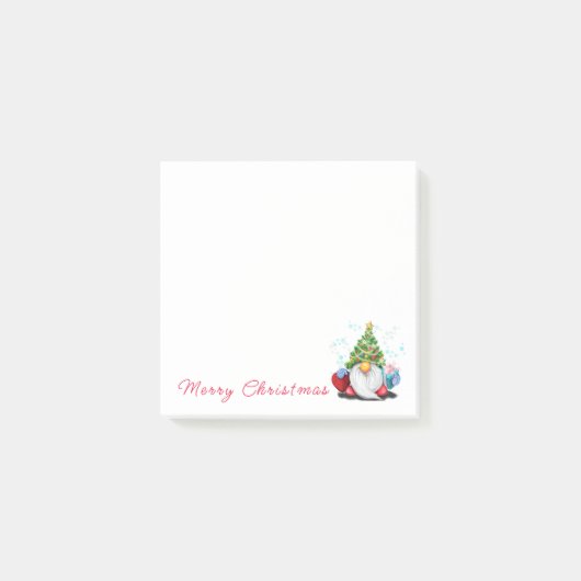 Post-it® Notes avec Gnome de Noël (Devant)