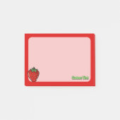 Post-it® Notes avec icône de fraise (Devant)