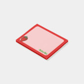 Post-it® Notes avec icône de fraise (Incliné)