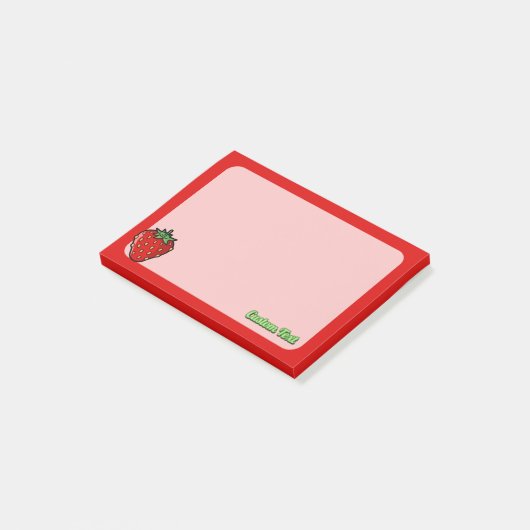 Post-it® Notes avec icône de fraise (Incliné)