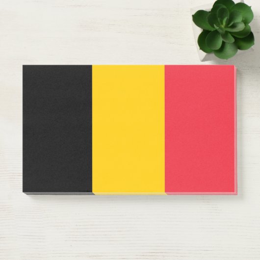 Post-it® Notes avec le drapeau de Belgique (Bureau)