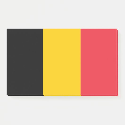 Post-it® Notes avec le drapeau de Belgique (Devant)