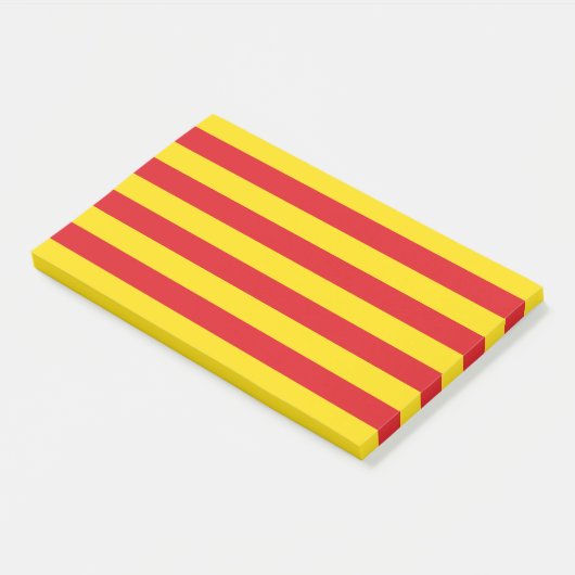 Post-it® Notes avec le drapeau de Catalogne (Incliné)