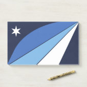 Post-it® Notes avec le drapeau de Columbia, SC (Sur un bureau)