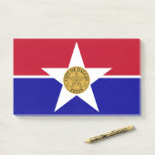 Post-it® Notes avec le drapeau de Dallas, USA (Sur un bureau)