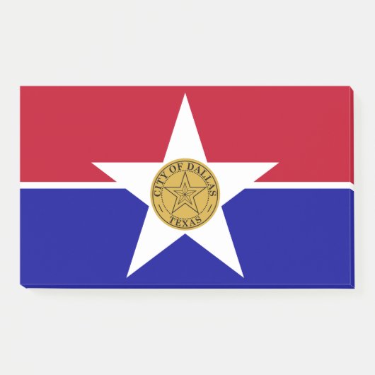 Post-it® Notes avec le drapeau de Dallas, USA (Devant)