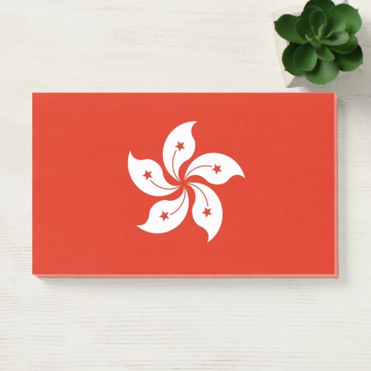 Post-it® Notes avec le drapeau de Hong Kong (Bureau)