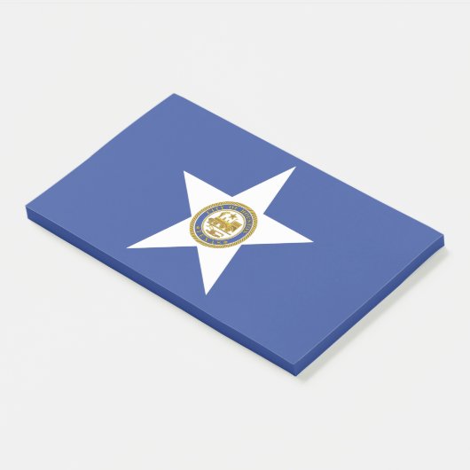 Post-it® Notes avec le drapeau de Houston, USA (Incliné)