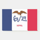 Post-it® Notes avec le drapeau de Iowa, États-Unis (Devant)