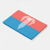 Post-it® Notes avec le drapeau de Kansas City, Missouri (Incliné)