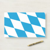 Post-it® Notes avec le drapeau de la Bavière, Allemagne (Sur un bureau)