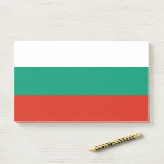 Post-it® Notes avec le drapeau de la Bulgarie (Sur un bureau)
