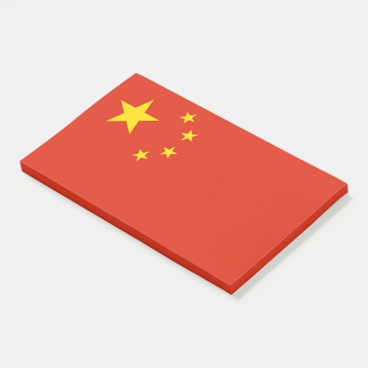 Post-it® Notes avec le drapeau de la Chine (Incliné)