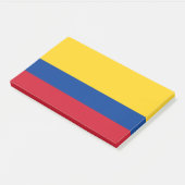 Post-it® Notes avec le drapeau de la Colombie (Incliné)